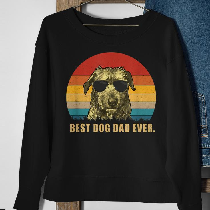 Vintage Best Dog Dad EverIrish Wolfhound Sweatshirt Gifts for Old Women