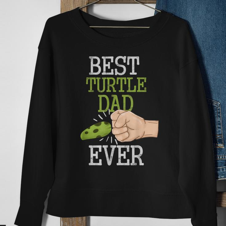 Vintage Best Turtle Dad Ever Fathers Day Animal Lovers Gift Gift For Mens Sweatshirt Gifts for Old Women