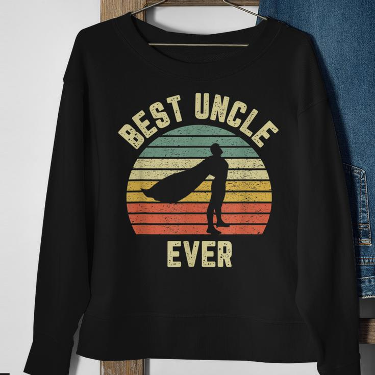 Vintage Best Uncle Ever Superhero Fun Uncle Gift Idea Gift For Mens Sweatshirt Gifts for Old Women