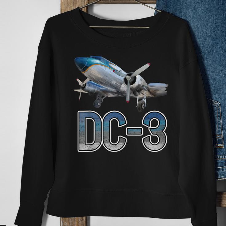 Vintage Dc-3 Flugzeug-Outfit Für Herren Sweatshirt Geschenke für alte Frauen