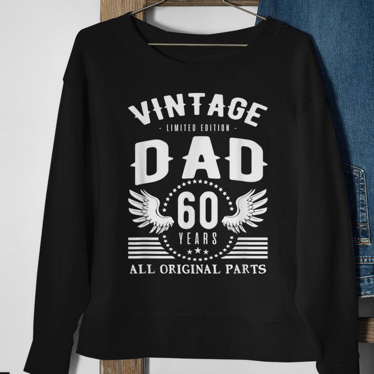 Vintage Geburtstag Papa Sweatshirt, 60 Jahre Alle Originalteile Geschenke für alte Frauen