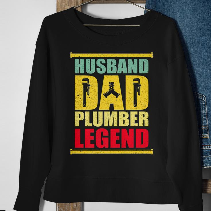Vintage Husband Dad Plumber Legend Sweatshirt Gifts for Old Women