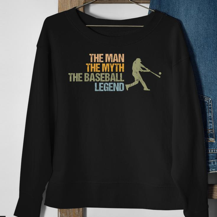 Vintage Man Myth Baseball Legend Sport Lover Retro Spieler Sweatshirt Geschenke für alte Frauen
