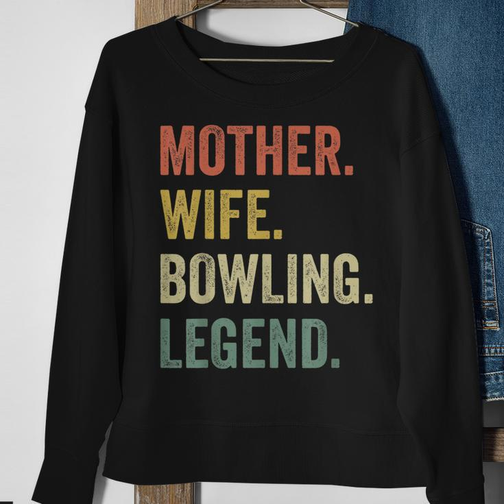 Vintage Mutter Frau Bowling Legende Retro Bowling Mom Sweatshirt Geschenke für alte Frauen