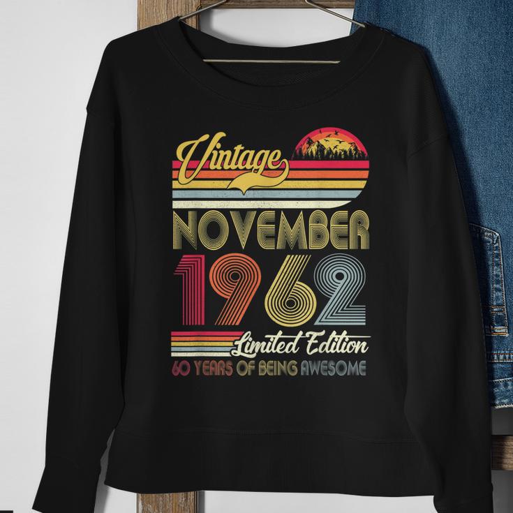 Vintage November 1962 Sweatshirt, 60. Geburtstag Männer Frauen Geschenke für alte Frauen