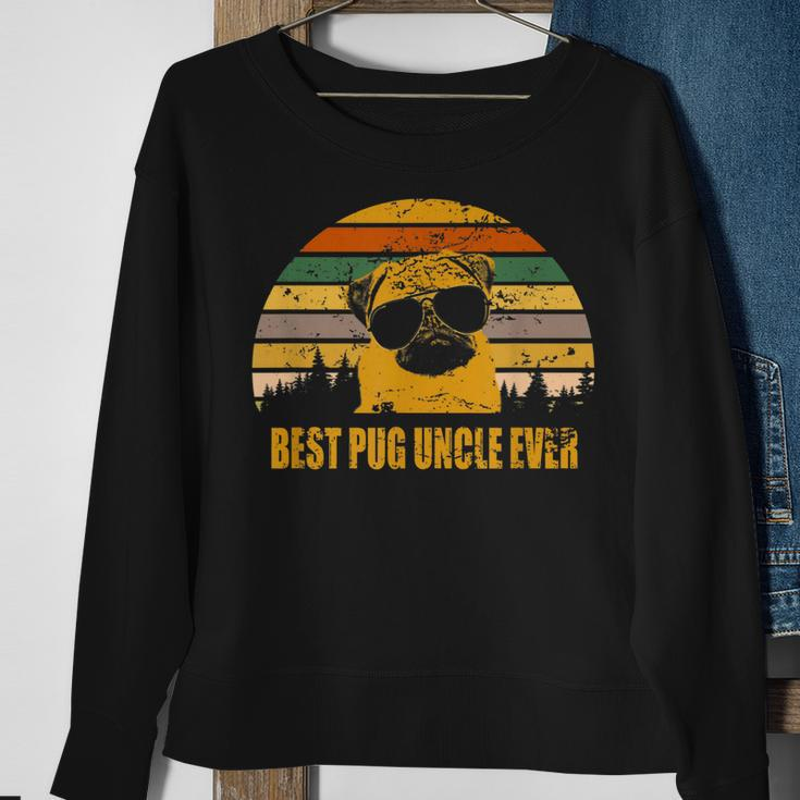 Vintage Pug Uncle Best Pug Uncle Ever Father Day Sweatshirt Gifts for Old Women