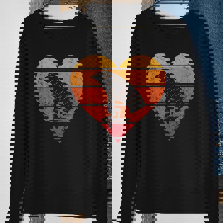 Vintage Retro Folie Herz Foiler Folie Hydrofoil Surfen Sweatshirt Geschenke für alte Frauen