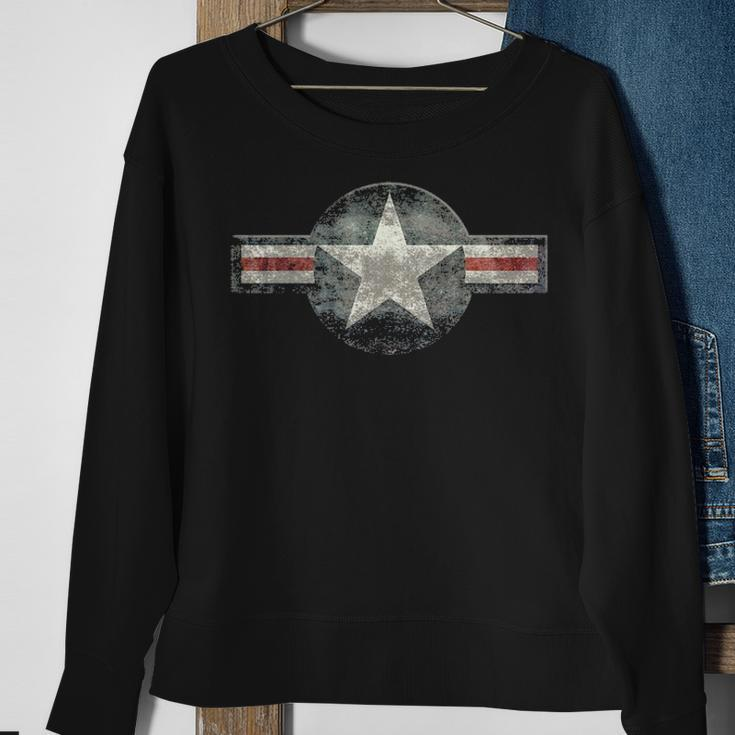 Vintage Retro Usaf Style Star Sweatshirt Gifts for Old Women