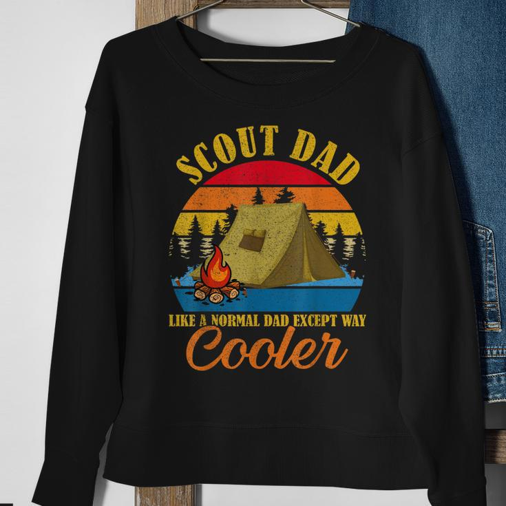 Vintage Scout Dad Except Way Cooler Normal Dad Fathers Day Sweatshirt Gifts for Old Women