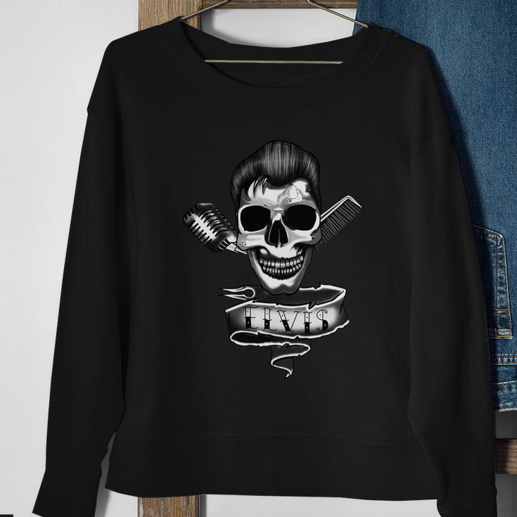 Vintage Skulls Legend Cool Graphic Design Sweatshirt Gifts for Old Women