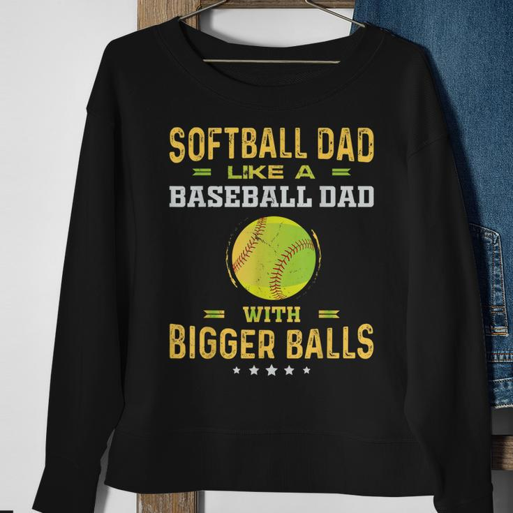 Vintage Softball Dad Softball Fan Sweatshirt Gifts for Old Women
