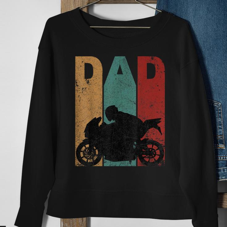 Vintage Sport Bike Dad Fathers Day Gift Biker Motorcycle Sweatshirt Gifts for Old Women