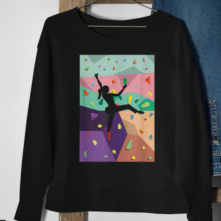 Wall Climbing Indoor Rock Climbers Action Sports Alpinism Sweatshirt Gifts for Old Women