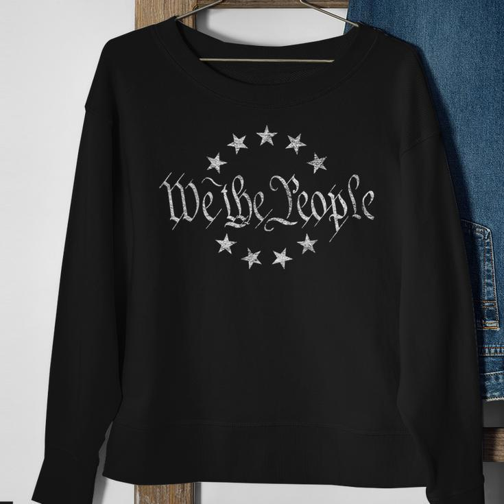 We The People Betsy Ross Ring Of Stars Liberty Freedom Sweatshirt Gifts for Old Women