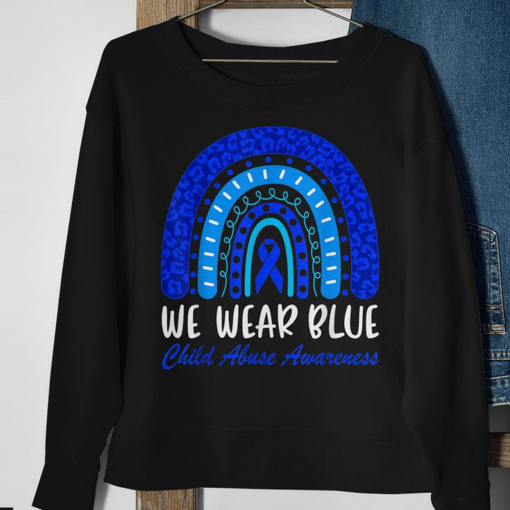 Wear Blue Stop Child Abuse Child Abuse Prevention Awareness Sweatshirt Gifts for Old Women