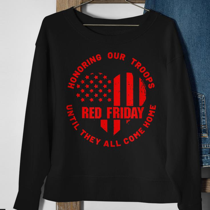 Wear Red On Friday Deployed Us Military Support Sweatshirt Gifts for Old Women