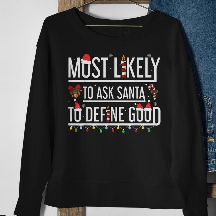 Weihnachtsmann Familienfest Sweatshirt | Lustiges Weihnachtsdesign Geschenke für alte Frauen