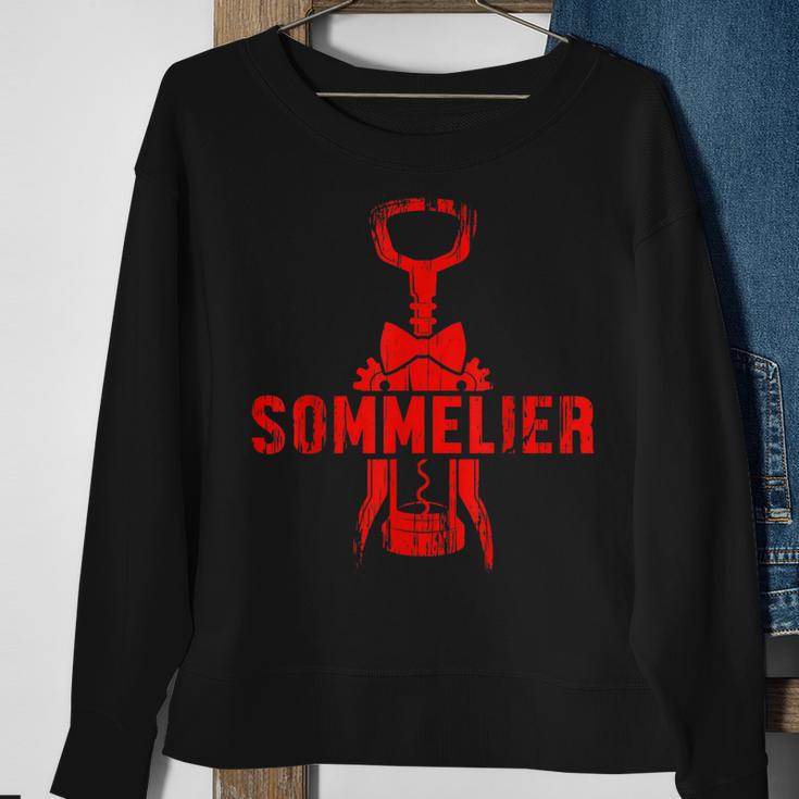 Weinkellner Restaurant Winzer Wein Kellner Korkenzieher Sweatshirt Geschenke für alte Frauen