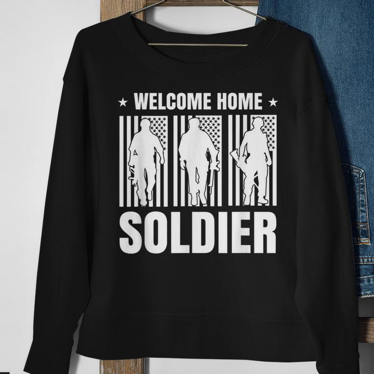 Welcome Home Soldier - Usa Warrior Hero Military Men Women Sweatshirt Graphic Print Unisex Gifts for Old Women