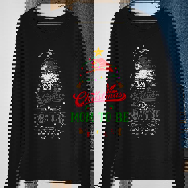 Womens First Christmas As A Mom To Be Funny Christmas New Mom To Be Men Women Sweatshirt Graphic Print Unisex Gifts for Old Women Womens First Christmas As A Mom To Be Funny Christmas New Mom To Be Men Women Sweatshirt Graphic Print Unisex Gifts for Old Women