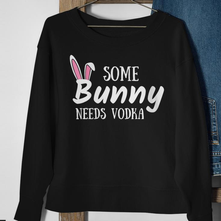 Womens Some Bunny Needs Vodka Funny Alcohol Easter Women Mom Mother Sweatshirt Gifts for Old Women