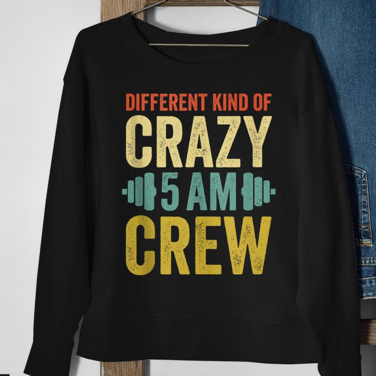 Workout Squad 5Am Crew Funny Gym Quote Vintage Retro Sweatshirt Gifts for Old Women
