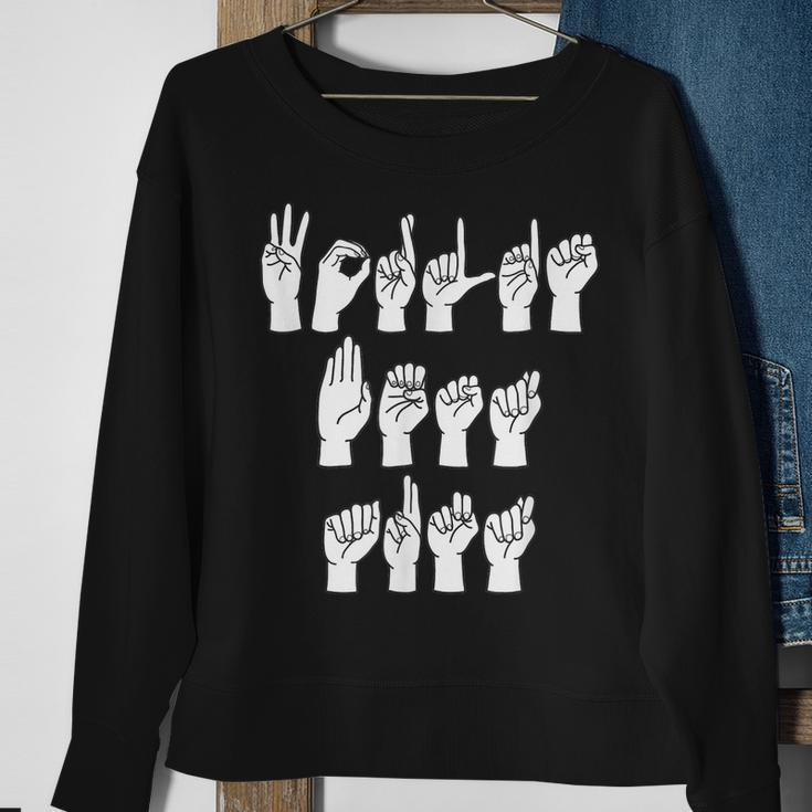 Worlds Best Aunt Zeichensprache Fingerzauber Asl Für Frauen Sweatshirt Geschenke für alte Frauen