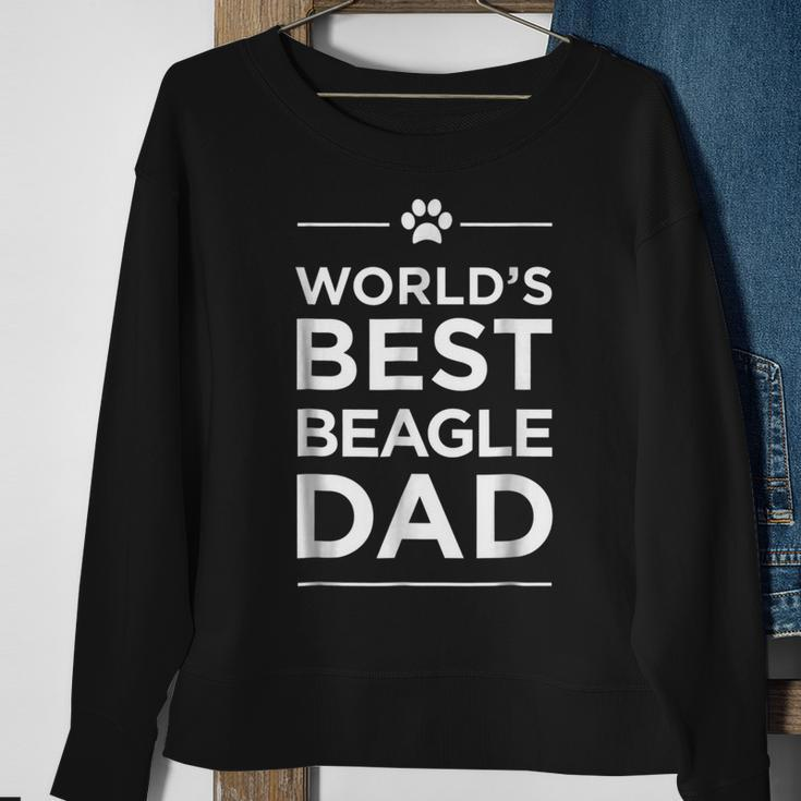 Worlds Best Beagle Dad Love Pets Animal Family Paw Sweatshirt Gifts for Old Women