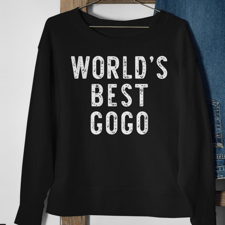 Worlds Best Gogo Funny Family Sweatshirt Gifts for Old Women