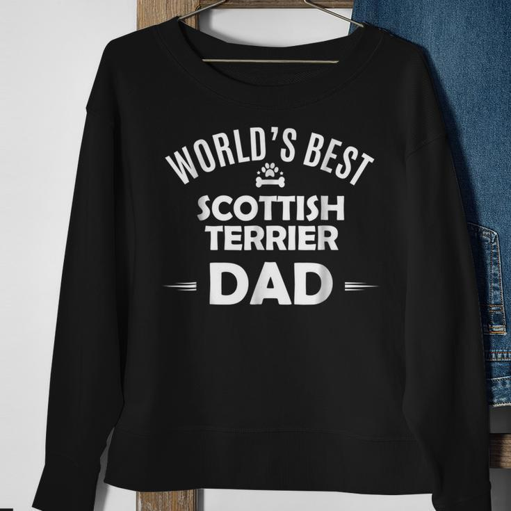 Worlds Best Scottish Terrier DadScottie Dog Sweatshirt Gifts for Old Women