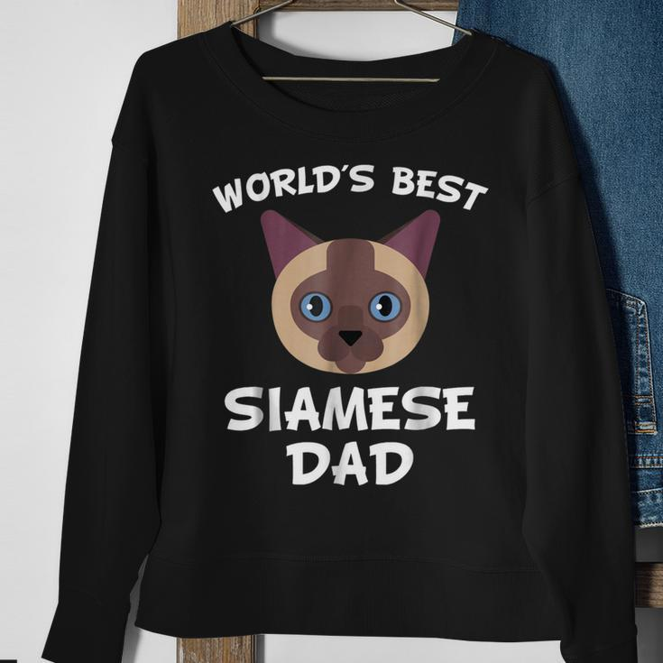 Worlds Best Siamese Dad Cat Owner Gift For Mens Sweatshirt Gifts for Old Women