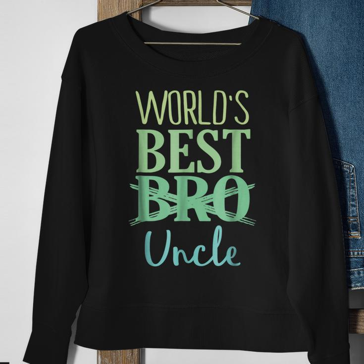 Worlds Best Uncle Pregnancy Announcement Gift For Mens Sweatshirt Gifts for Old Women