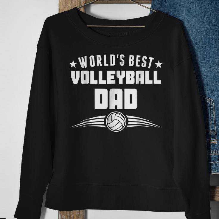Worlds Best Volleyball Dad Sports Parent Gift For Mens Sweatshirt Gifts for Old Women