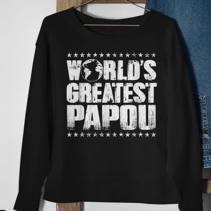 Worlds Greatest PapouBest Ever Award Gift Sweatshirt Gifts for Old Women