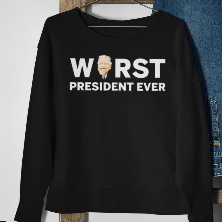 Worst President Ever V2 Sweatshirt Gifts for Old Women