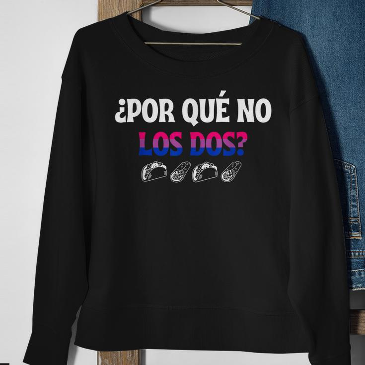 ¿Por Qué No Los Dos Why Not Both Funny Bisexual Pride Lgbtq Sweatshirt Gifts for Old Women