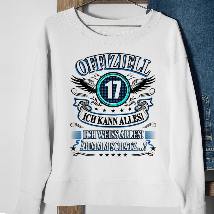 17 Geburtstag Lustig Offiziell 17 Ich Kann AllesSchatz Sweatshirt Geschenke für alte Frauen