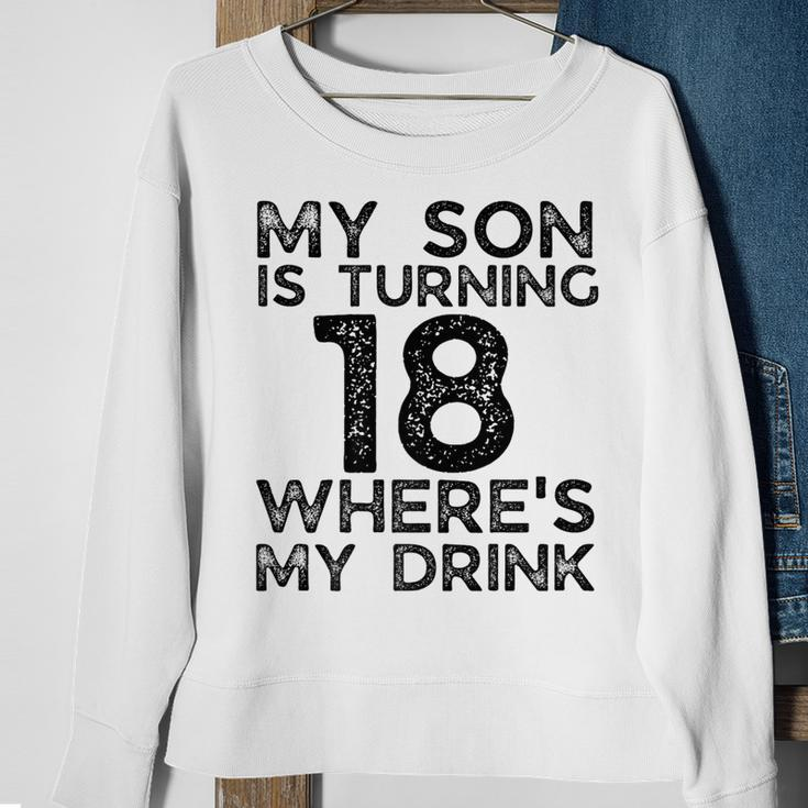 18Th Birthday For Dad Mom 18 Year Old Son Family Squad Sweatshirt Gifts for Old Women
