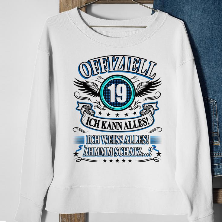 19 Geburtstag Lustig Offiziell 19 Ich Kann AllesSchatz Sweatshirt Geschenke für alte Frauen