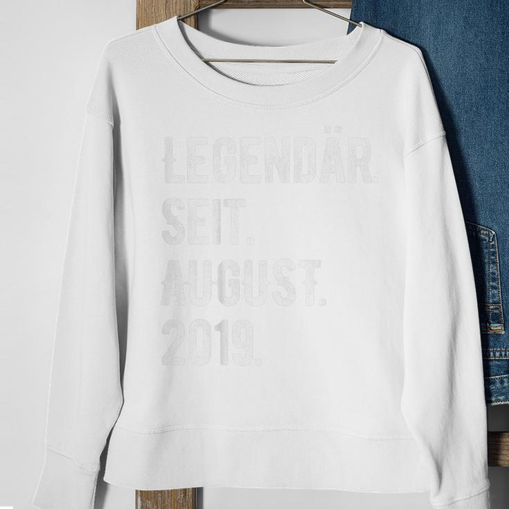 4 Jahre Legendär Seit August 2019 Sweatshirt, Geschenk zum 4. Geburtstag Geschenke für alte Frauen