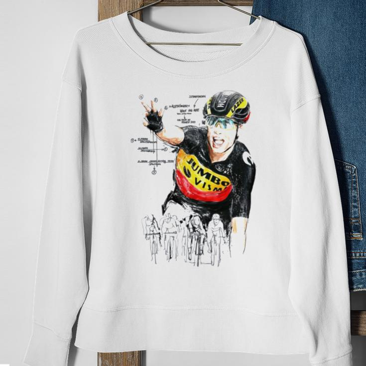 Aesthetic Design Wout Van Aert Sketch Pro Cyclist Sweatshirt Gifts for Old Women