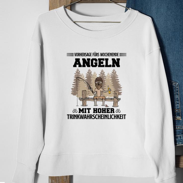 Angeln Vorhersage Fürs Wochenende Sweatshirt Geschenke für alte Frauen