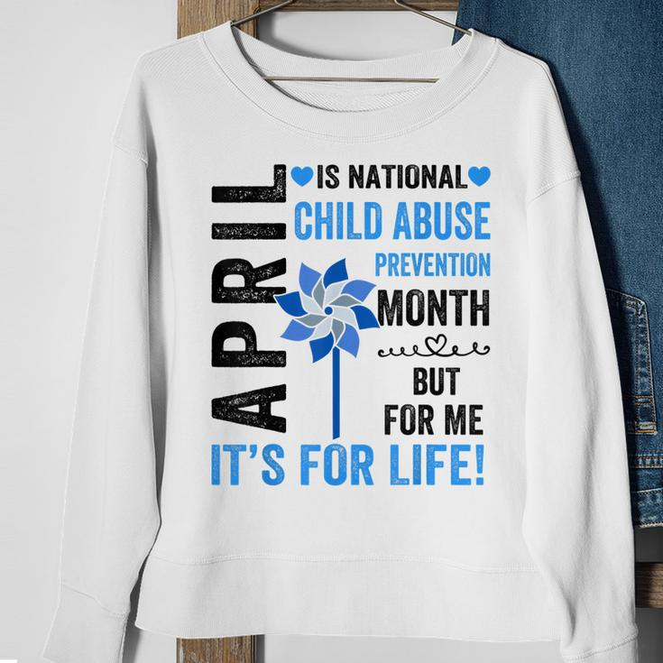April Is Child Abuse Prevention Month Child Abuse Awareness Sweatshirt Gifts for Old Women