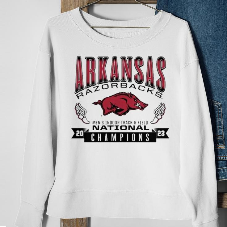 Arkansas National Champions 2023 Men’S Indoor Track &Amp Field Sweatshirt Gifts for Old Women