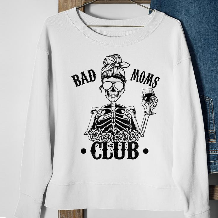 Bad Moms Club Leopard Schädel Sweatshirt, Lustig für Mamas Geschenke für alte Frauen