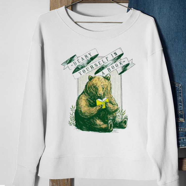 Beary Yourself In A Book Sweatshirt Gifts for Old Women