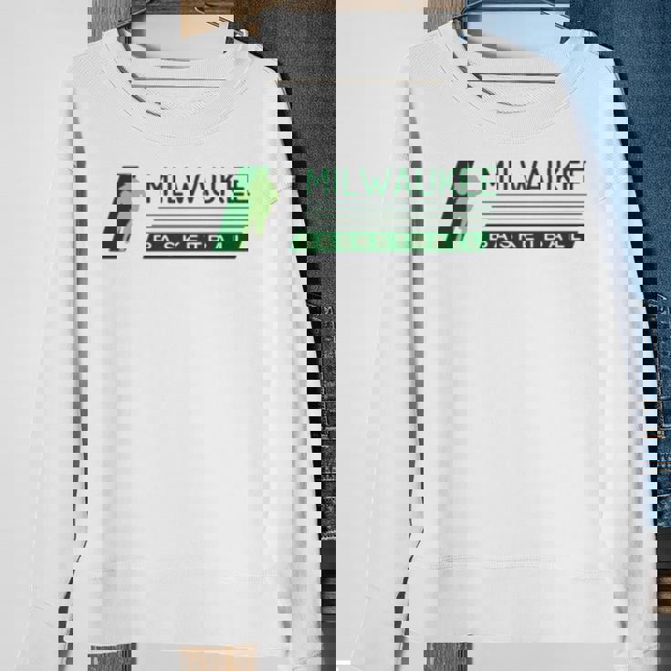 Bucks Fan Milwaukee Basketball Sweatshirt Gifts for Old Women