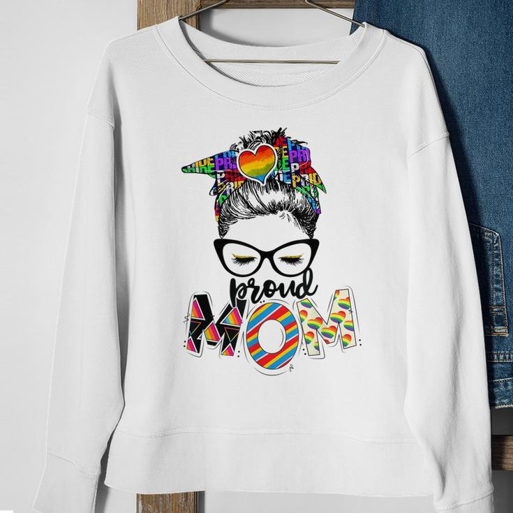 Chaotisch Brötchen LGBT Mama Sweatshirt, Stolz Regenbogen Pride Geschenke für alte Frauen