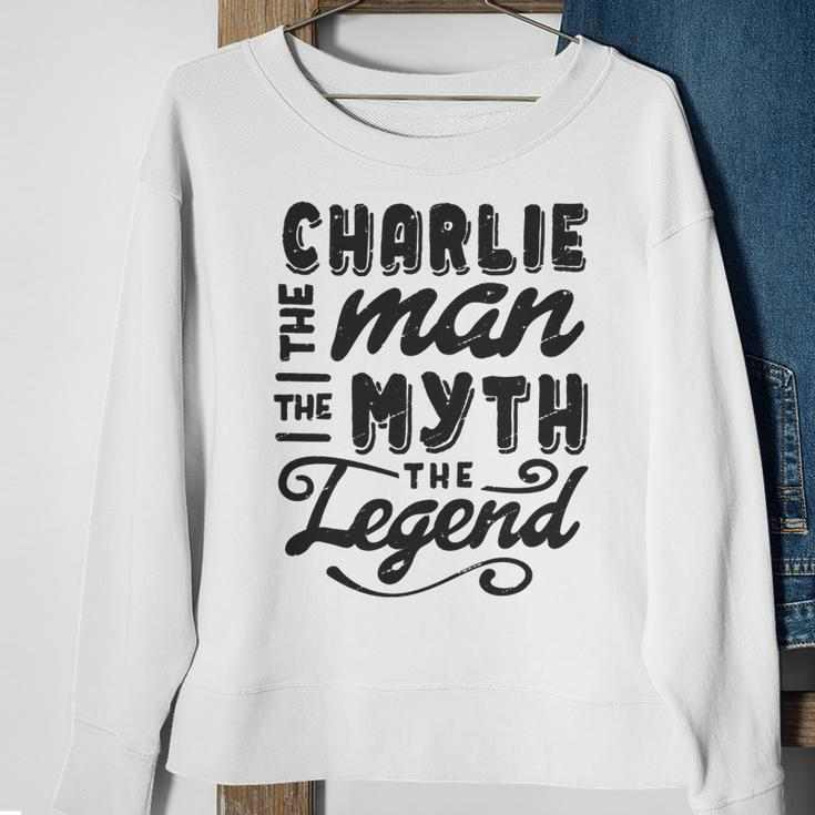 Charlie The Man Myth Legend Gift Ideas Mens Name Sweatshirt Gifts for Old Women
