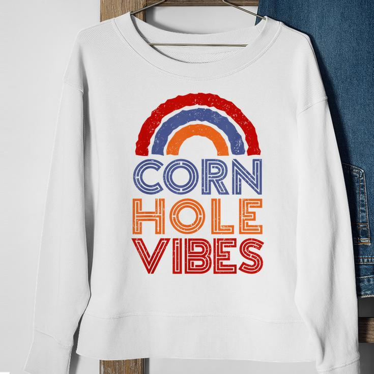 Cornhole Vibes Cornhole For Cornhole Player Sweatshirt Gifts for Old Women